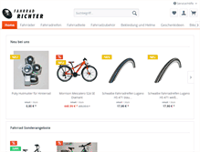 Tablet Screenshot of fahrrad-richter.de